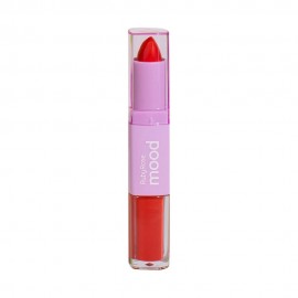 Batom Duo Ruby Rose Mood Matte HB-8614 