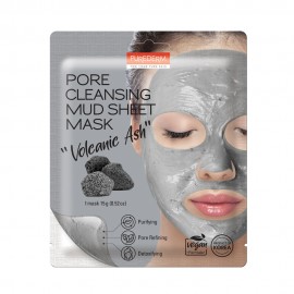 Mscara Facial Purederm Pore Cleansing Mud Sheet  Volcanic Ash 1pc