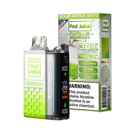 Dispositivo Descartvel OXBAR Pod Juice Magic Maze 30000 Puffs Sour Apple Skitz