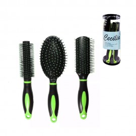 Kit Escova de Cabelo Cecila 3pcs