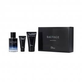 Kit Perfume Dior Sauvage Masculino 3pcs