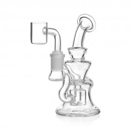 Bong de Vidro Herb OG183 Mini Rig Recycler 14cm