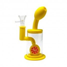 Bong de Silicone Herb TX-104 Orange Slice 16.5cm
