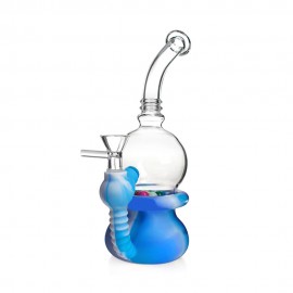 Bong de Vidro e Silicone Herb TX-124 23cm