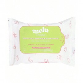 Leno Facial Demaquilante Melu Melo HB-207 12 Unidades