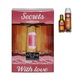 Kit Perfume Secrets London 121 Sexy EDP 100ml + Deo Spray 150ml