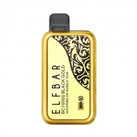 Dispositivo Descartvel ELF BAR BC10000 Black Gold Edition Watermelon Bubble Gum