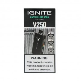 Dispositivo Descartvel Ignite V250 25000 Puffs Black Cactus Lime Soda