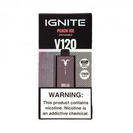 Dispositivo Descartvel Ignite V120 12000 Puffs Black Peach Ice