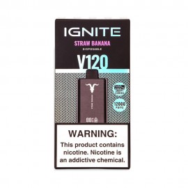 Dispositivo Descartvel Ignite V120 12000 Puffs Black Strawberry Banana