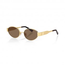 culos de Sol Daniel Klein DK4326-C2 Feminino Dourado/Marrom