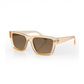culos de Sol Daniel Klein DK4324-C4 Feminino Marrom/ Coral Transparente