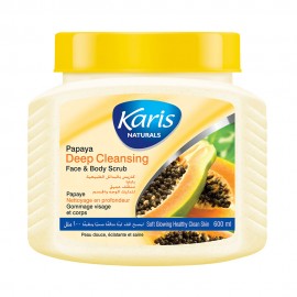 Esfoliante Facial e Corporal Karis Naturals Papaya Deep Cleansing 600g