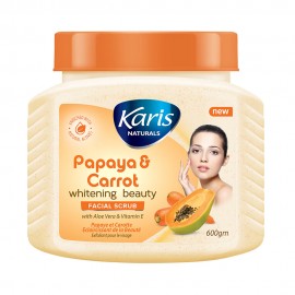 Esfoliante Facial e Corporal Karis Naturals Papaya & Carrot Brightening Clarifying 600g