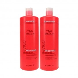 Kit Capilar Wella Invigo Color Brilliance Normal Shampoo + Condicionador 1L