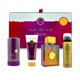 Kit Perfume Armaf Club de Nuit Untold Unissex 4pcs
