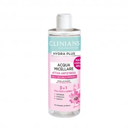 gua Micelar Clinians Hydra Plus Attiva Antistress 3 em 1 400ml