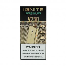 Dispositivo Descartvel Ignite V250 25000 Puffs Gold Cactus Lime Soda
