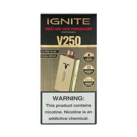 Dispositivo Descartvel Ignite V250 25000 Puffs Gold Sweet and Sour Pomegranate