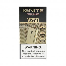 Dispositivo Descartvel Ignite V250 25000 Puffs Gold Peach Mango