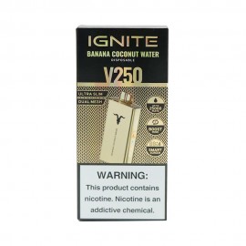 Dispositivo Descartvel Ignite V250 25000 Puffs Gold Banana Coco Water