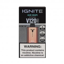 Dispositivo Descartvel Ignite V120 PRO 12000 Puffs Rose Gold Aloe Grape