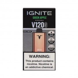 Dispositivo Descartvel Ignite V120 PRO 12000 Puffs Rose Gold Green Apple