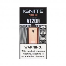 Dispositivo Descartvel Ignite V120 PRO 12000 Puffs Rose Gold Peach Ice