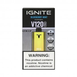 Dispositivo Descartvel Ignite V120 PRO 12000 Puffs Gold Blueberry Mint