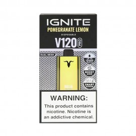 Dispositivo Descartvel Ignite V120 PRO 12000 Puffs Gold Pomegranate Lemon