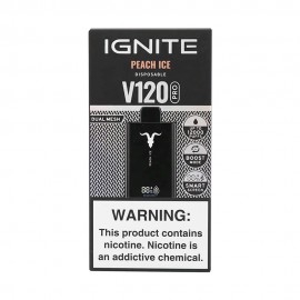 Dispositivo Descartvel Ignite V120 PRO 12000 Puffs Black Peach Ice