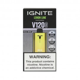 Dispositivo Descartvel Ignite V120 PRO 12000 Puffs Gold Lemon Lime