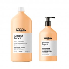 Kit Capilar L'Oral Serie Expert Absolut Repair Shampoo 1.5L + Condicionador 750ml