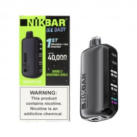 Dispositivo Descartvel NIK BAR Ice Baby 40000 Puffs Sour Apple Ice
