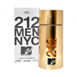Tester Perfume Carolina Herrera 212 MEN NYC MTV EDT Masculino 100ml