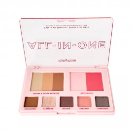 Paleta de Maquiagem Multifuncional Ruby Rose All-In-One 3 em 1 HB-M1002
