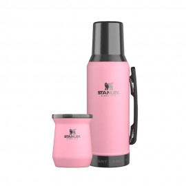 Kit Mate Stanley Messi GOAT Pink Garrafa Trmica + Cuia