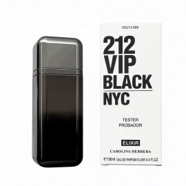 Tester Perfume Carolina Herrera 212 VIP Black NYC Elixir EDP Masculino 100ml