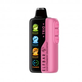 Dispositivo Descartvel ELF BAR Trio 40000 Puffs Sour Strawberry Dragonfruit