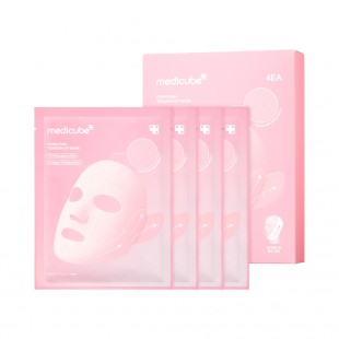 Set M�scara Facial Medicube PDRN Pink Tension Up Mask 4EA 4pcs