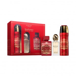 Kit Perfume Lattafa Bade'e Al Oud Sublime Unissex 3pcs