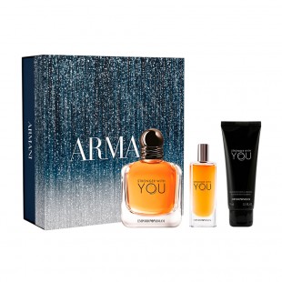 Kit Perfume Giorgio Armani Emporio Armani Stronger With You Masculino 3pcs