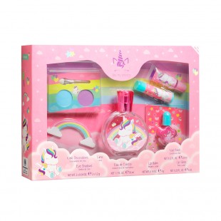 Kit Perfume Infantil Air-Val Eau My Unicorn + Set de Manicura + Maquiagem 