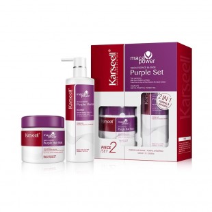 Kit Capilar Karseell Maca Essence Purple Shampoo 500ml + M�scara Capilar 500ml