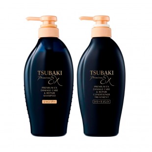 Kit Capilar Shiseido Tsubaki Premium EX Damage Care & Repair Shampoo + Condicionador 450ml