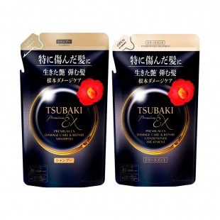 Kit Capilar Shiseido Tsubaki Premium EX Damage Care & Repair Shampoo + Condicionador Refill 300ml