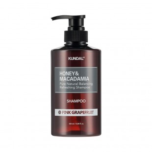 Shampoo KUNDAL Honey & Macadamia Pure Natural Balancing Refreshing Pink Grapefruit 500ml