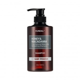 Shampoo KUNDAL Honey & Macadamia Pure Natural Balancing Refreshing Baby Powder 500ml