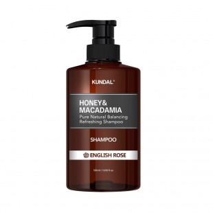 Shampoo KUNDAL Honey & Macadamia Pure Natural Balancing Refreshing English Rose 500 ml