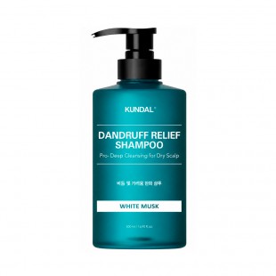 Shampoo KUNDAL Dandruff Relief Pro Deep Cleansing for Dry Scalp White Musk 500ml